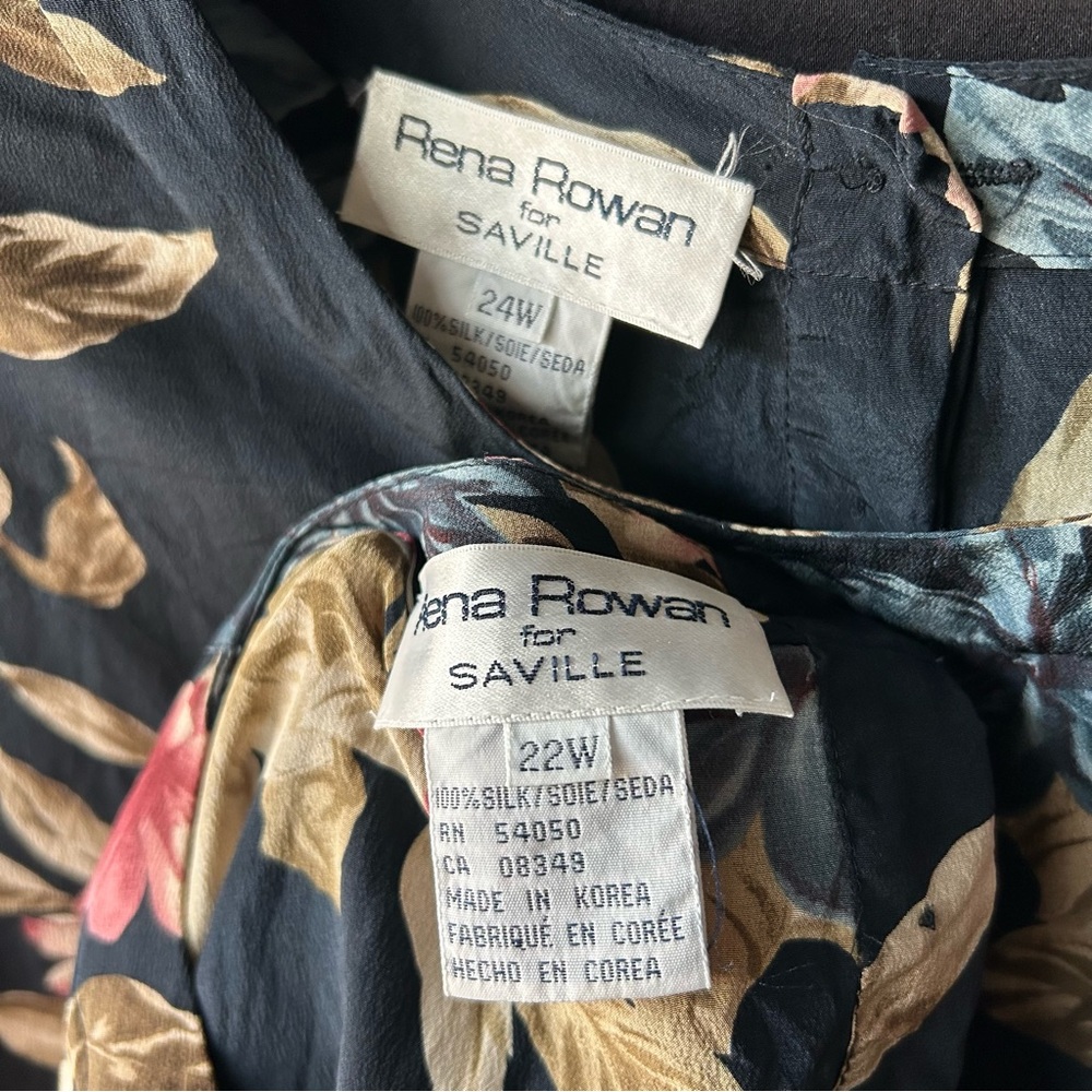 Rena Rowan Floral Silk Tops - Picture 5 of 5